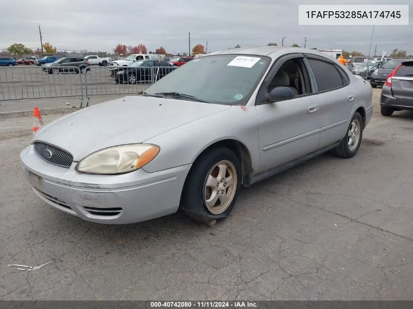 2005 Ford Taurus Se VIN: 1FAFP53285A174745 Lot: 40742080