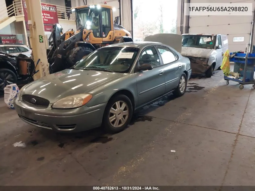 2005 Ford Taurus Sel VIN: 1FAFP56U65A298820 Lot: 40752613