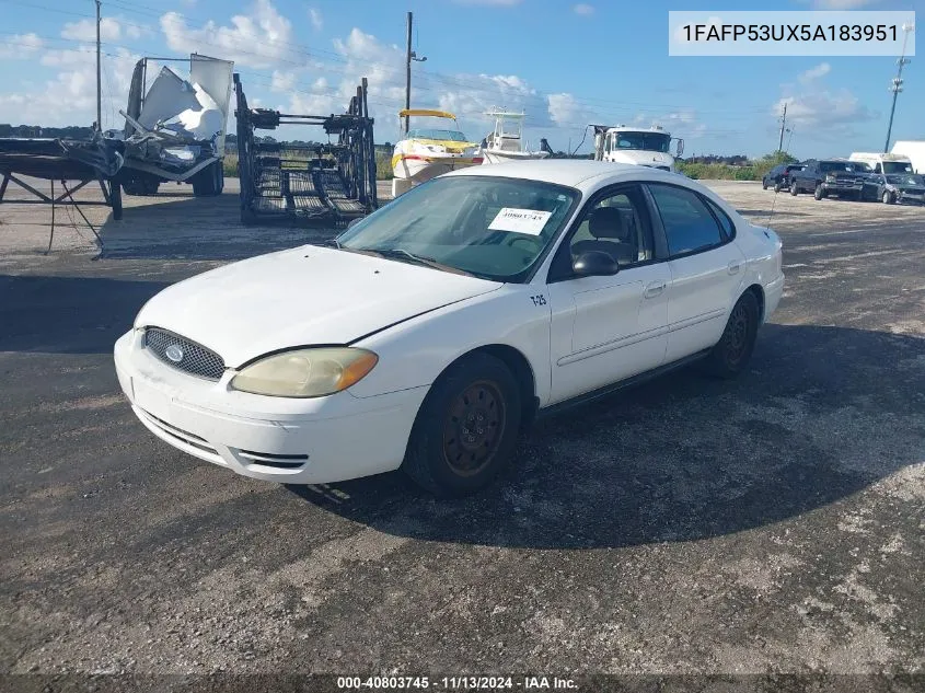 1FAFP53UX5A183951 2005 Ford Taurus Se