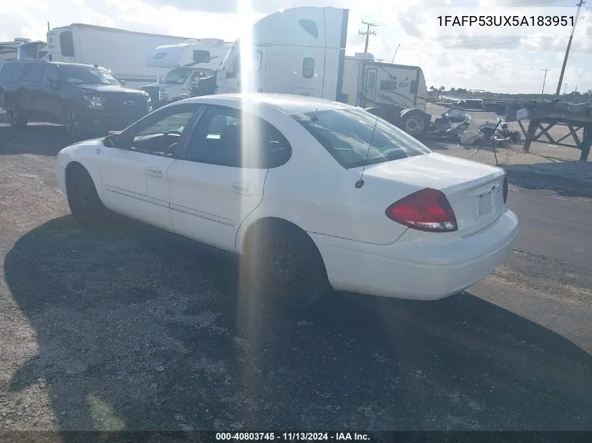 1FAFP53UX5A183951 2005 Ford Taurus Se