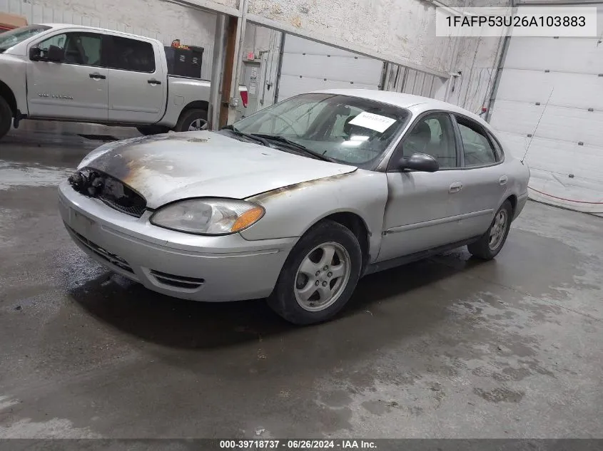 2006 Ford Taurus Se VIN: 1FAFP53U26A103883 Lot: 39718737