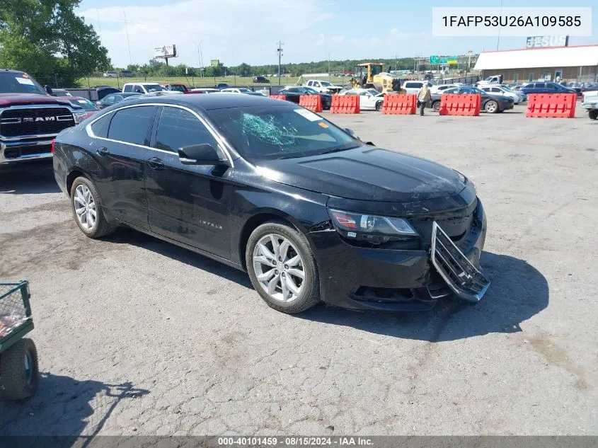 2006 Ford Taurus Se VIN: 1FAFP53U26A109585 Lot: 40101459