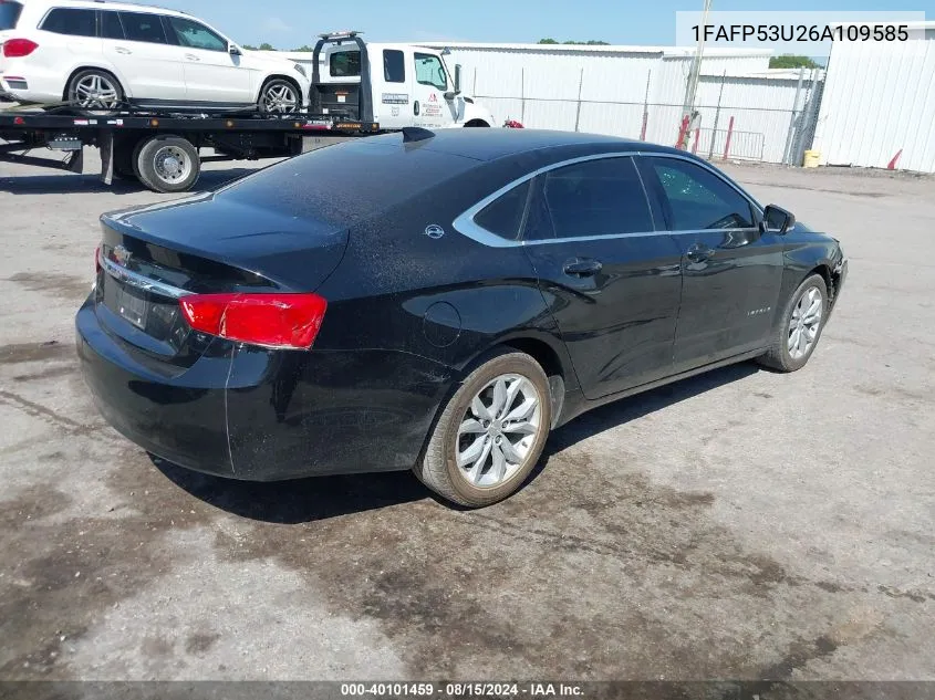 2006 Ford Taurus Se VIN: 1FAFP53U26A109585 Lot: 40101459