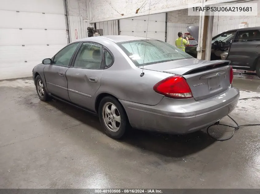 1FAFP53U06A219681 2006 Ford Taurus Se