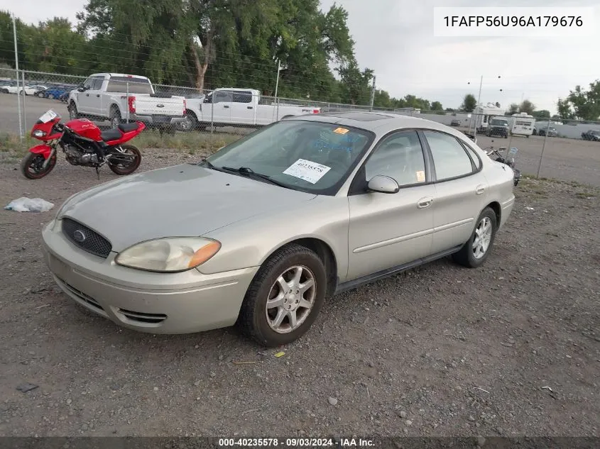 2006 Ford Taurus Sel VIN: 1FAFP56U96A179676 Lot: 40235578