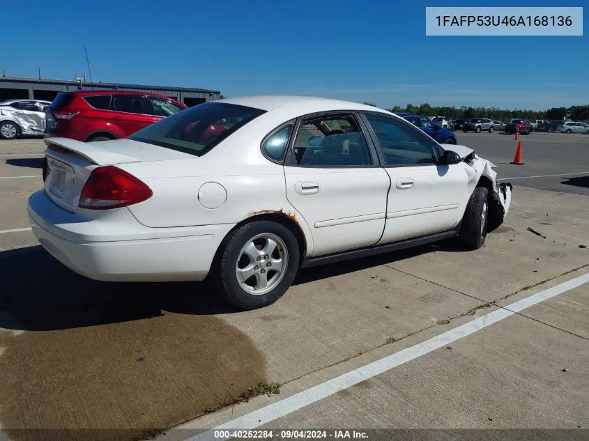 1FAFP53U46A168136 2006 Ford Taurus Se