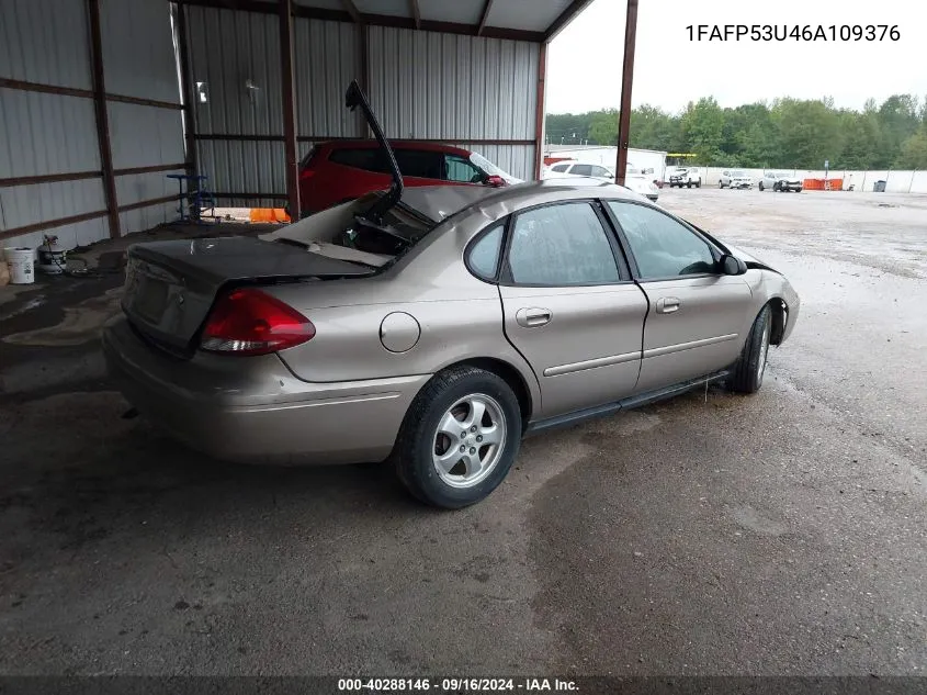 2006 Ford Taurus Se VIN: 1FAFP53U46A109376 Lot: 40288146