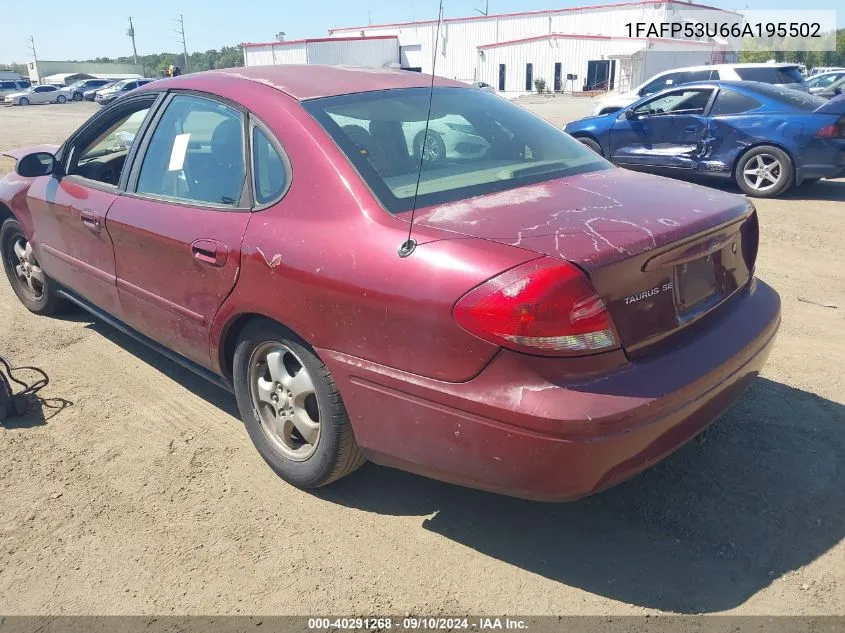 1FAFP53U66A195502 2006 Ford Taurus Se