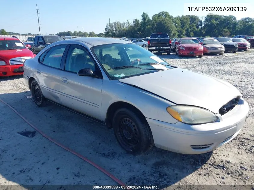 2006 Ford Taurus Se VIN: 1FAFP532X6A209139 Lot: 40399599