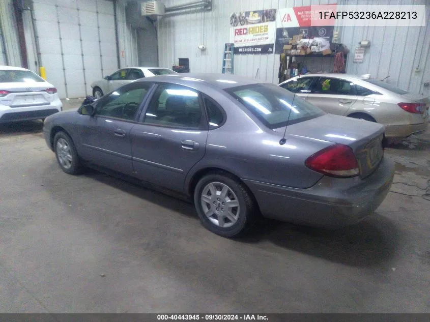 1FAFP53236A228213 2006 Ford Taurus Se