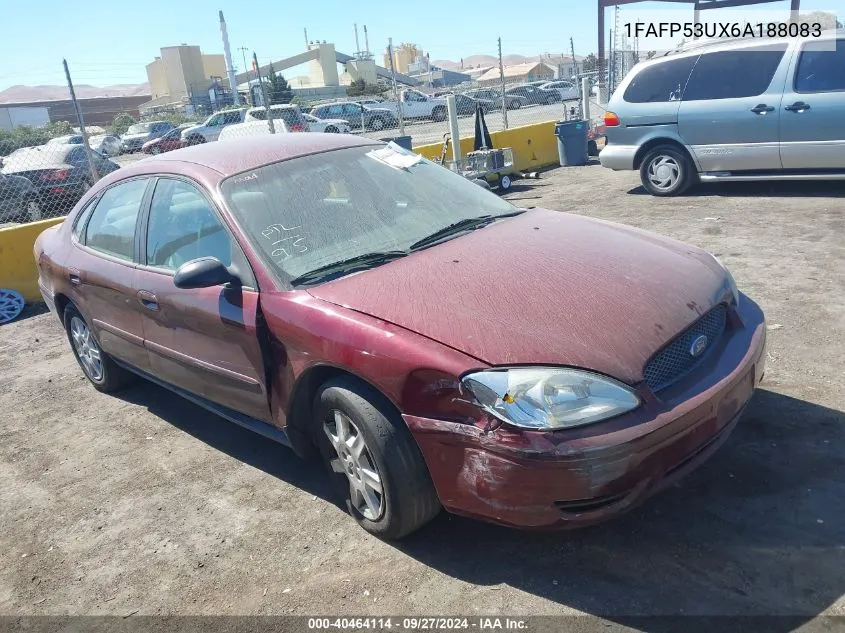 2006 Ford Taurus Se VIN: 1FAFP53UX6A188083 Lot: 40464114