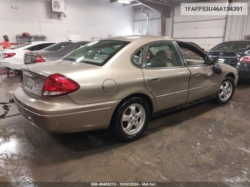 2006 Ford Taurus Se VIN: 1FAFP53U46A134391 Lot: 40485213