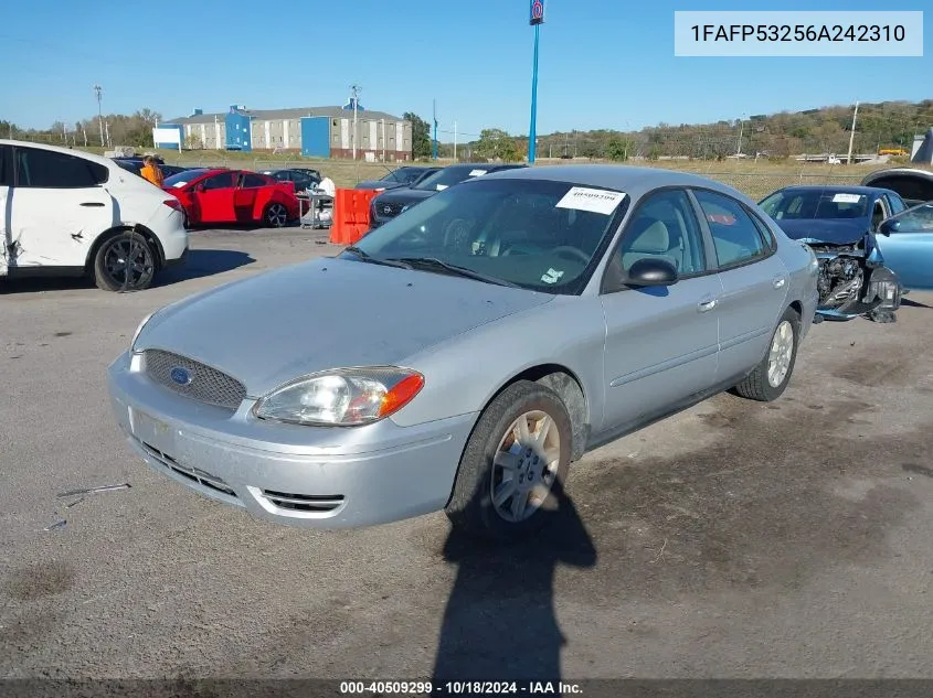 2006 Ford Taurus Se VIN: 1FAFP53256A242310 Lot: 40509299