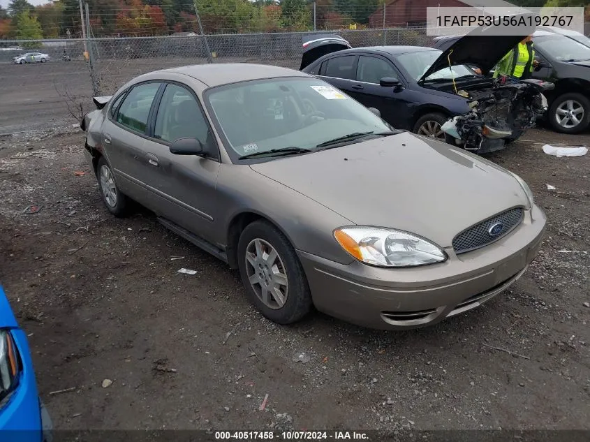 2006 Ford Taurus Se VIN: 1FAFP53U56A192767 Lot: 40517458