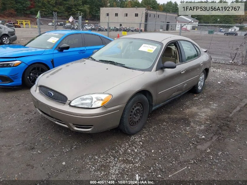 2006 Ford Taurus Se VIN: 1FAFP53U56A192767 Lot: 40517458