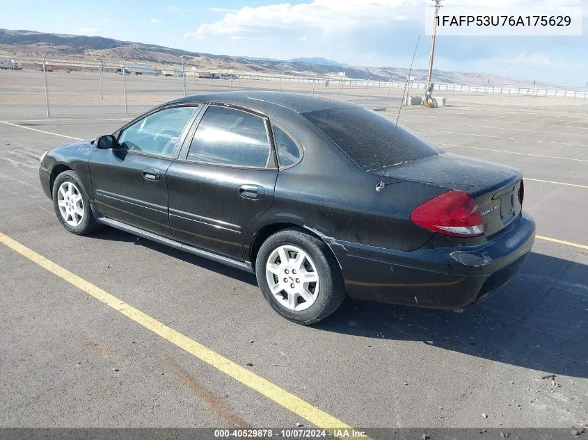 2006 Ford Taurus Se VIN: 1FAFP53U76A175629 Lot: 40529878