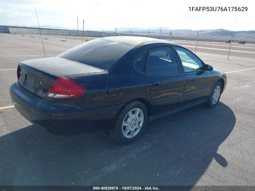 2006 Ford Taurus Se VIN: 1FAFP53U76A175629 Lot: 40529878