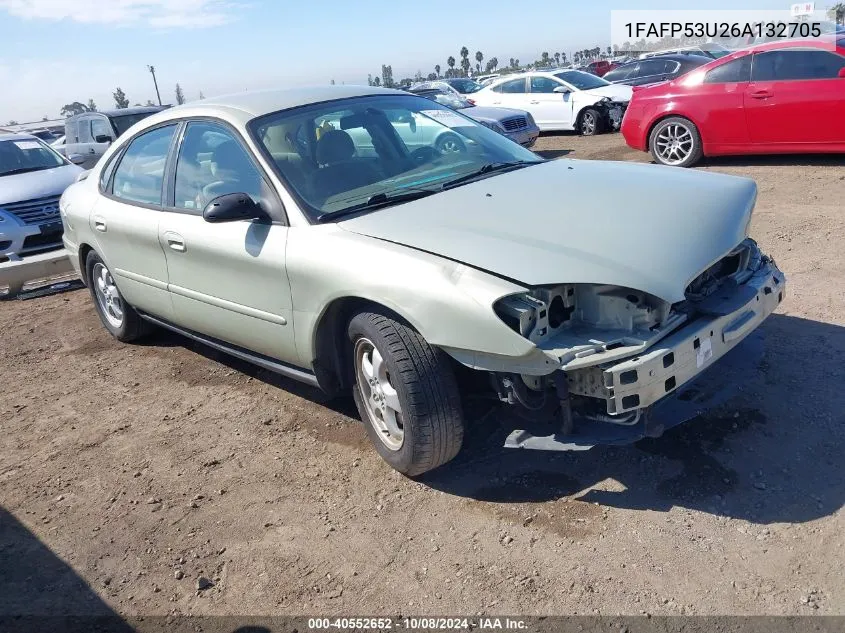 2006 Ford Taurus Se VIN: 1FAFP53U26A132705 Lot: 40552652