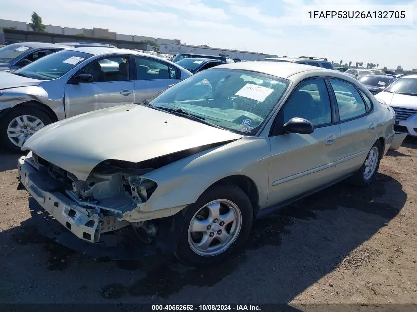 2006 Ford Taurus Se VIN: 1FAFP53U26A132705 Lot: 40552652