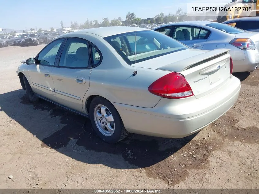 2006 Ford Taurus Se VIN: 1FAFP53U26A132705 Lot: 40552652