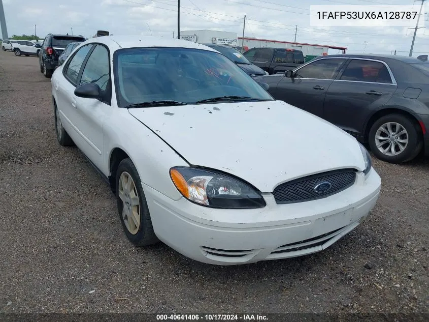 2006 Ford Taurus Se VIN: 1FAFP53UX6A128787 Lot: 40641406