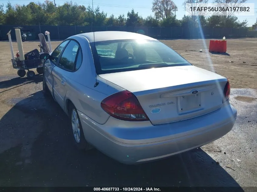 2006 Ford Taurus Sel VIN: 1FAFP56U36A197882 Lot: 40687733