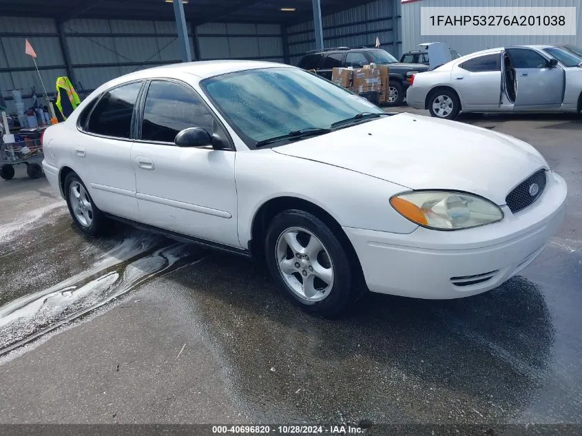 2006 Ford Taurus Se VIN: 1FAHP53276A201038 Lot: 40696820