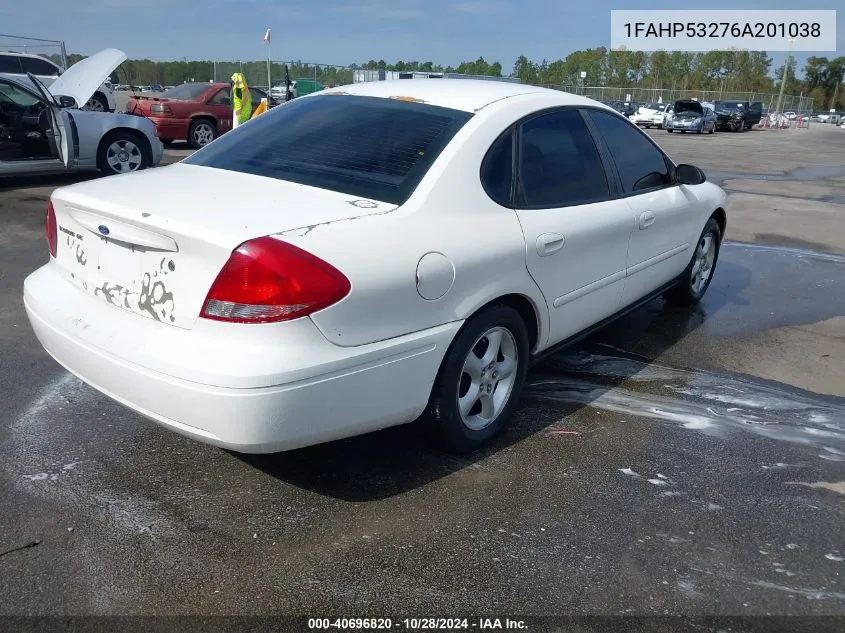 2006 Ford Taurus Se VIN: 1FAHP53276A201038 Lot: 40696820