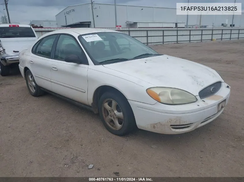 2006 Ford Taurus Se VIN: 1FAFP53U16A213825 Lot: 40761763