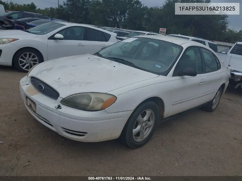 2006 Ford Taurus Se VIN: 1FAFP53U16A213825 Lot: 40761763