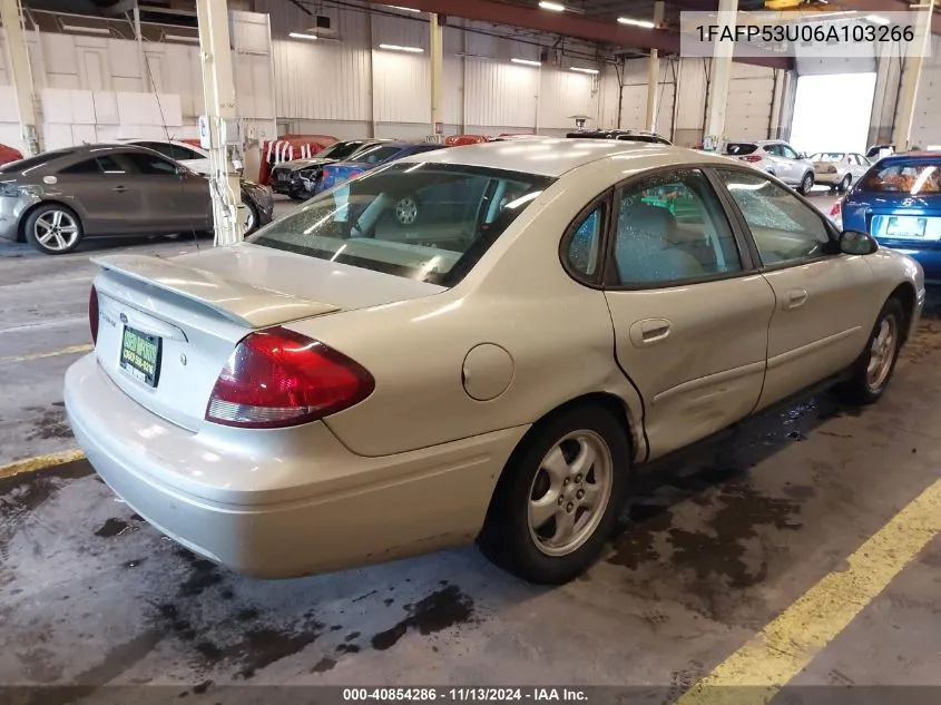 2006 Ford Taurus Se VIN: 1FAFP53U06A103266 Lot: 40854286