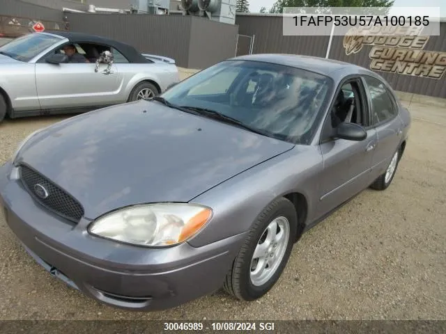 2007 Ford Taurus Se VIN: 1FAFP53U57A100185 Lot: 30046989