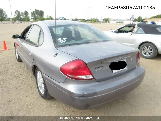 2007 Ford Taurus Se VIN: 1FAFP53U57A100185 Lot: 30046989