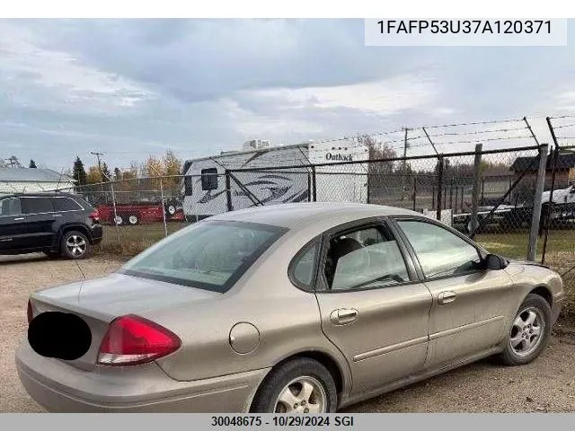 2007 Ford Taurus Se VIN: 1FAFP53U37A120371 Lot: 30048675