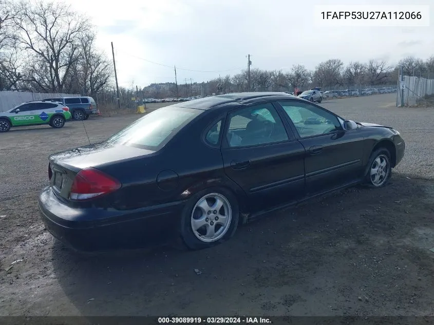 2007 Ford Taurus Se VIN: 1FAFP53U27A112066 Lot: 39089919