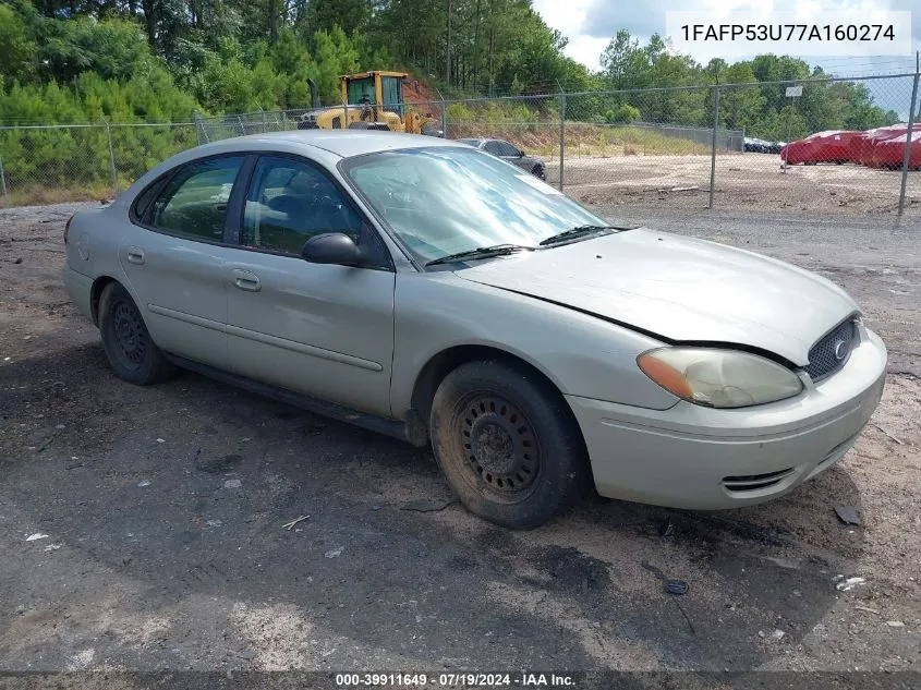 1FAFP53U77A160274 2007 Ford Taurus Se