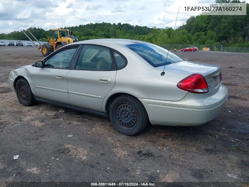 1FAFP53U77A160274 2007 Ford Taurus Se