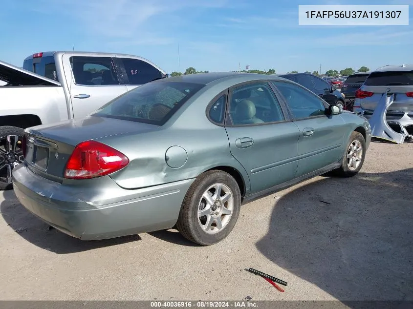 1FAFP56U37A191307 2007 Ford Taurus Sel