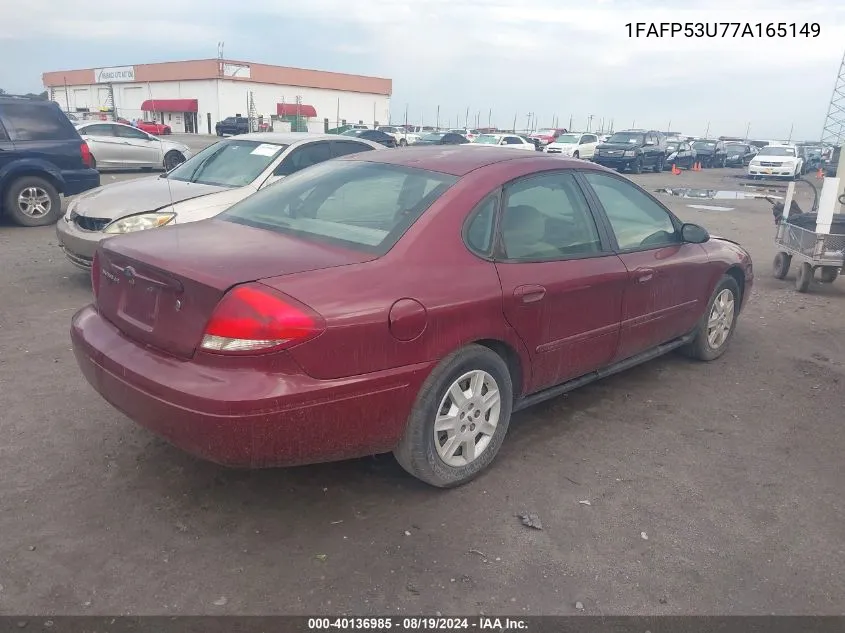 1FAFP53U77A165149 2007 Ford Taurus Se