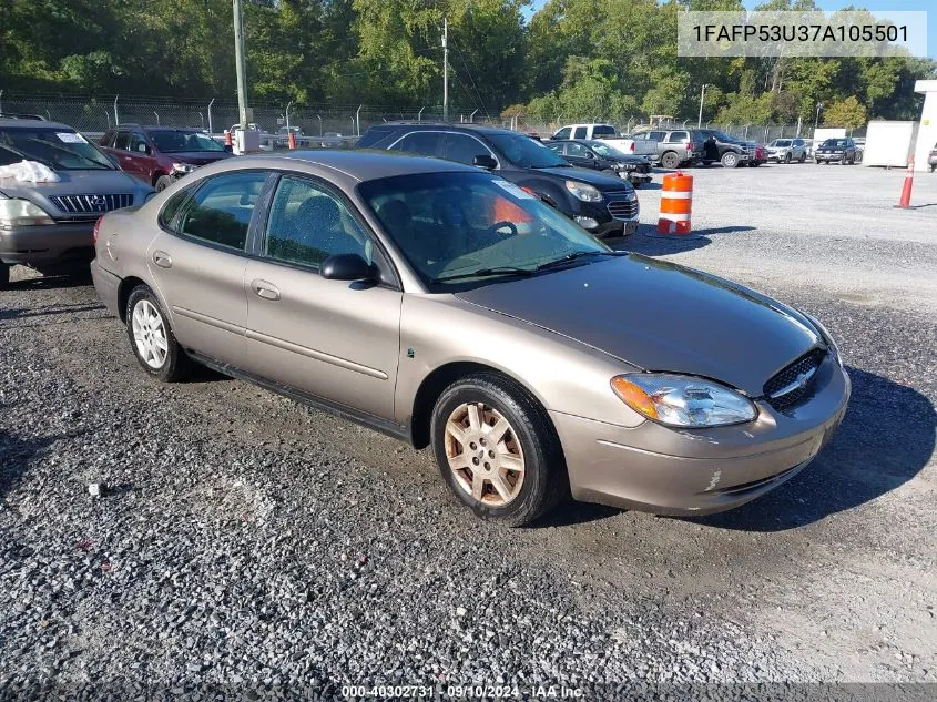 2007 Ford Taurus Se VIN: 1FAFP53U37A105501 Lot: 40302731