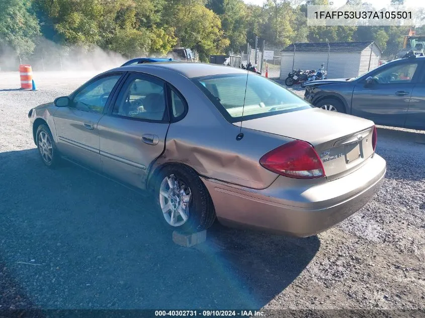 2007 Ford Taurus Se VIN: 1FAFP53U37A105501 Lot: 40302731