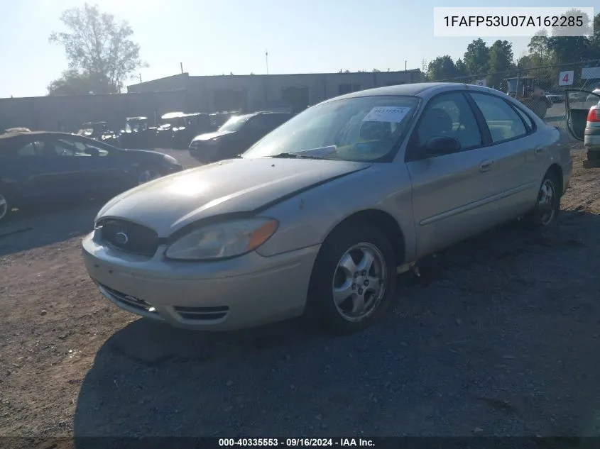 2007 Ford Taurus Se VIN: 1FAFP53U07A162285 Lot: 40335553