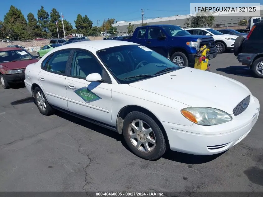 2007 Ford Taurus Sel VIN: 1FAFP56UX7A132125 Lot: 40460005