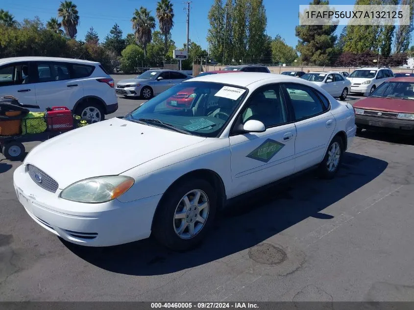 2007 Ford Taurus Sel VIN: 1FAFP56UX7A132125 Lot: 40460005