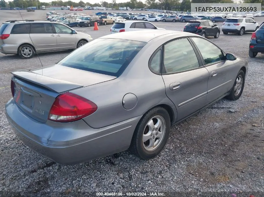 2007 Ford Taurus Se VIN: 1FAFP53UX7A128693 Lot: 40468186