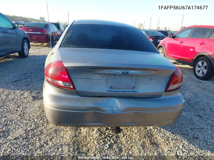 2007 Ford Taurus Sel VIN: 1FAFP56U67A174677 Lot: 40516939