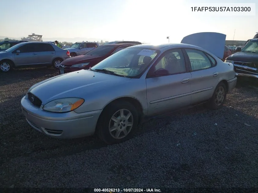 2007 Ford Taurus Se VIN: 1FAFP53U57A103300 Lot: 40526213