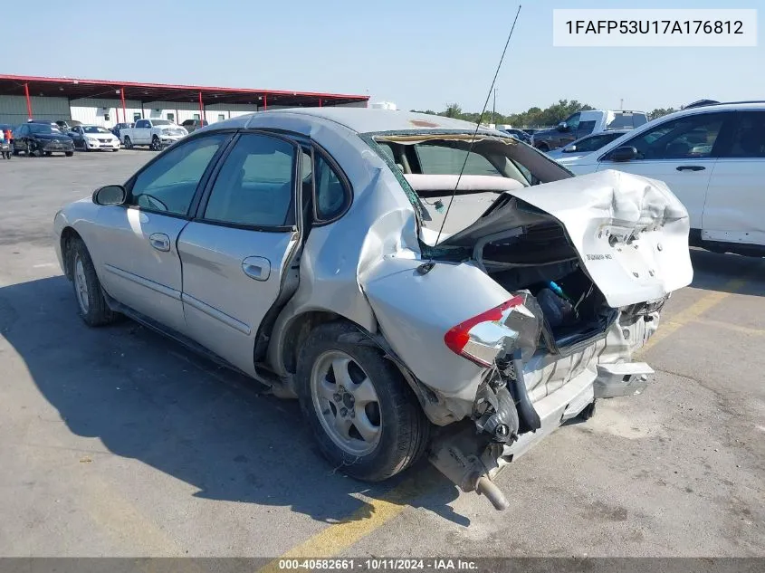 2007 Ford Taurus Se VIN: 1FAFP53U17A176812 Lot: 40582661