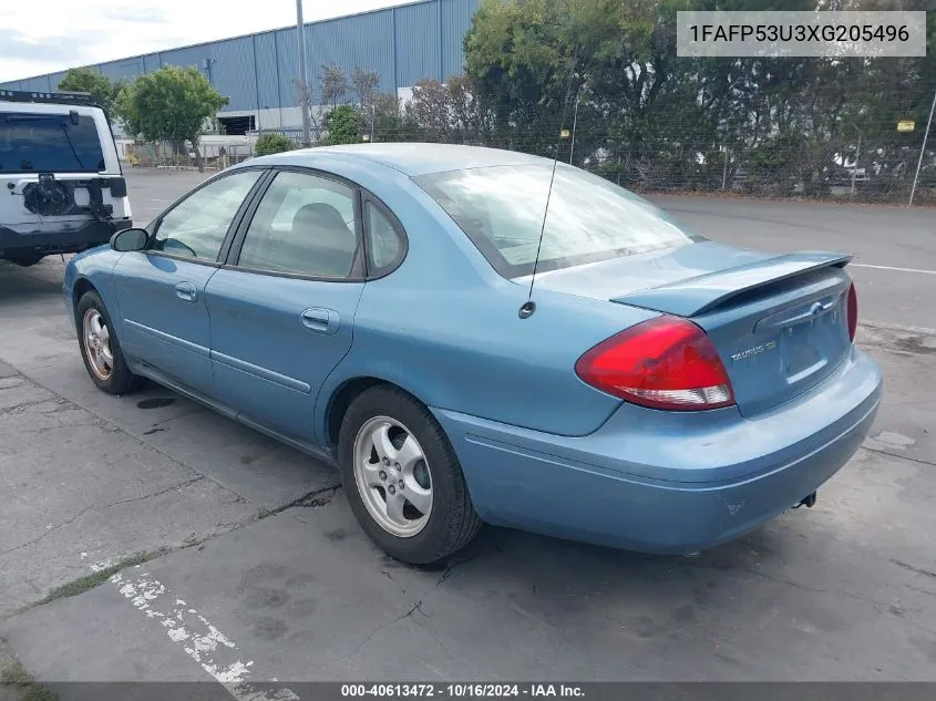 2007 Ford Taurus Se VIN: 1FAFP53U3XG205496 Lot: 40613472