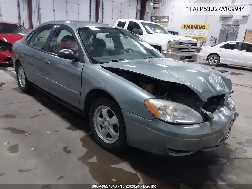 2007 Ford Taurus Se VIN: 1FAFP53U27A109944 Lot: 40657648